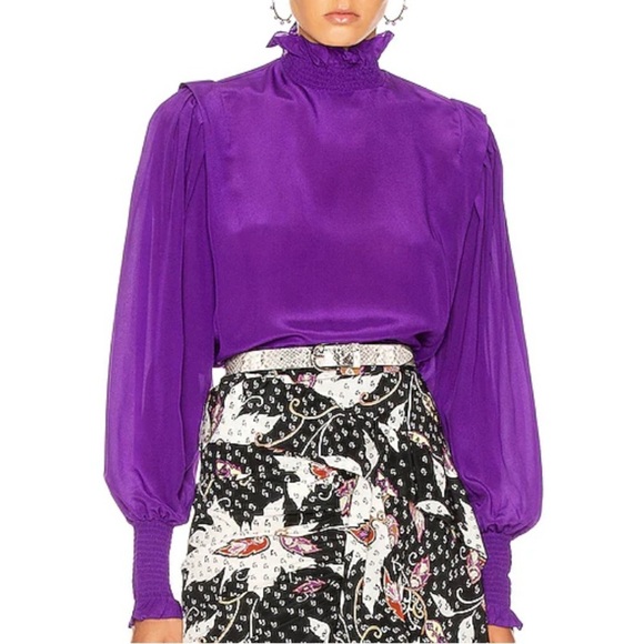 Etoile Isabel Marant Yoshi top purple - Picture 1 of 8
